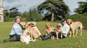 At home in Highclere Castle with Lady Carnarvon and friends
