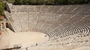 Delve into ancient theater traditions with historian Lucy Hallman Russell