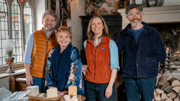 Anne Diamond interviews the Percivals, renowned cheese and wine specialists