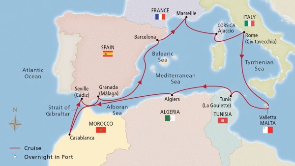 Mediterranean, Malta & North Africa