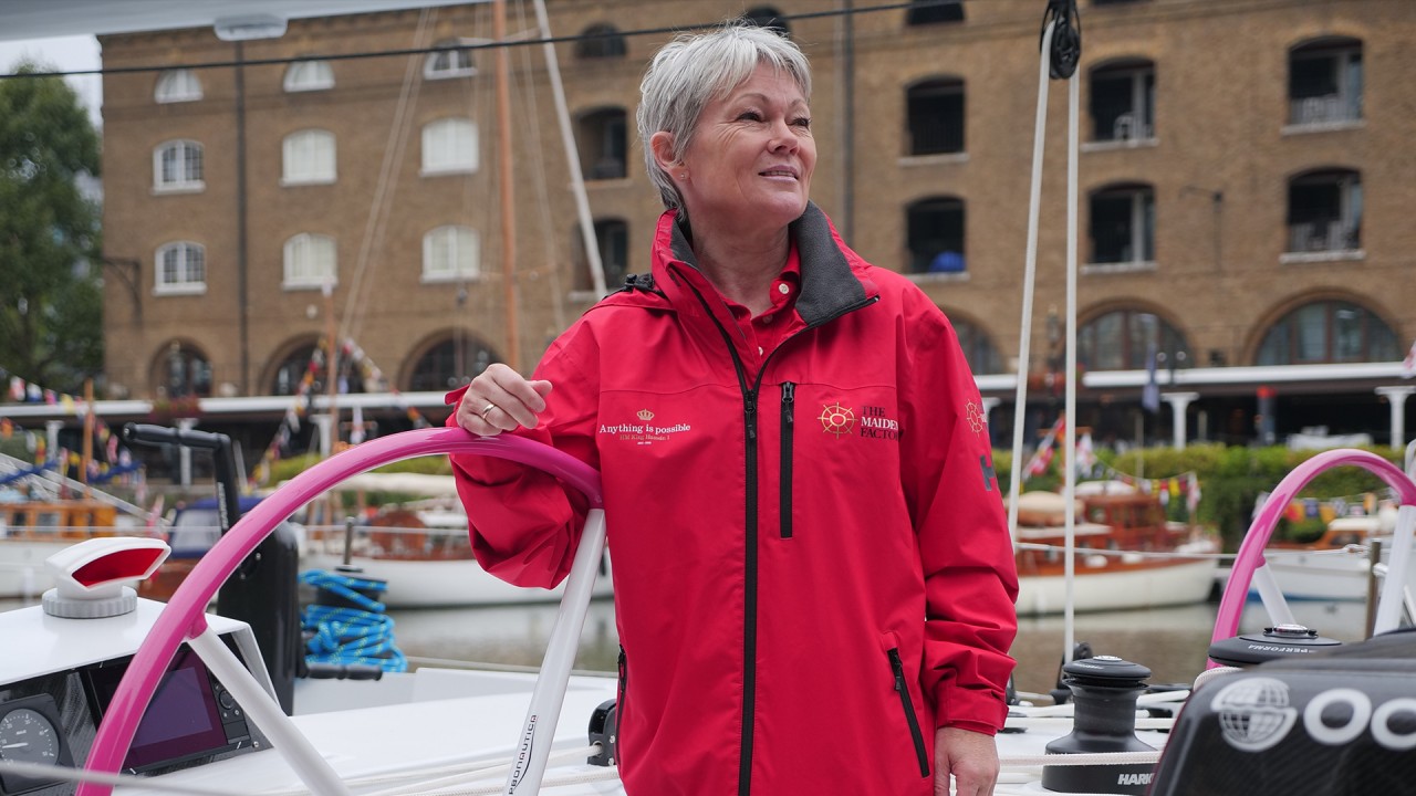 Anne Diamond interviews Yachtswoman, Tracy Edwards, MBE