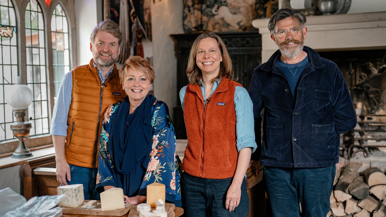 Anne Diamond interviews the Percivals, renowned cheese and wine specialists