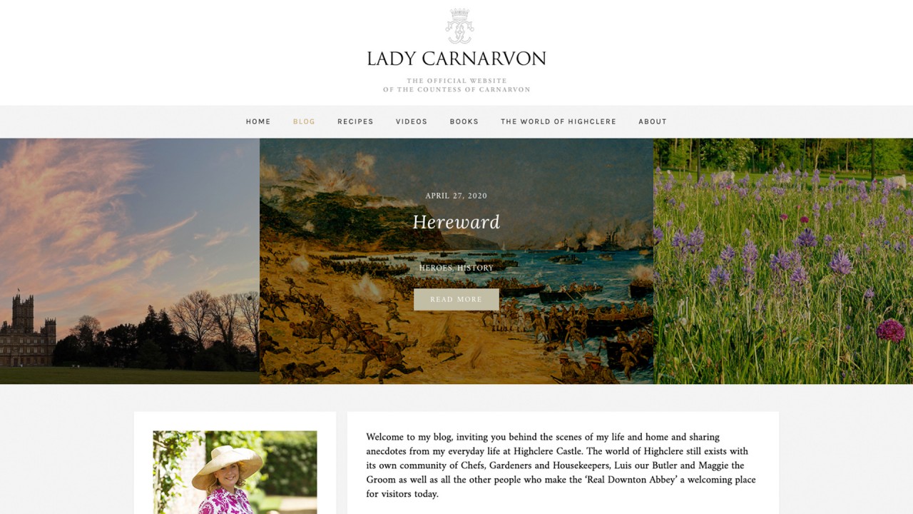 Lady Carnarvon's Blog